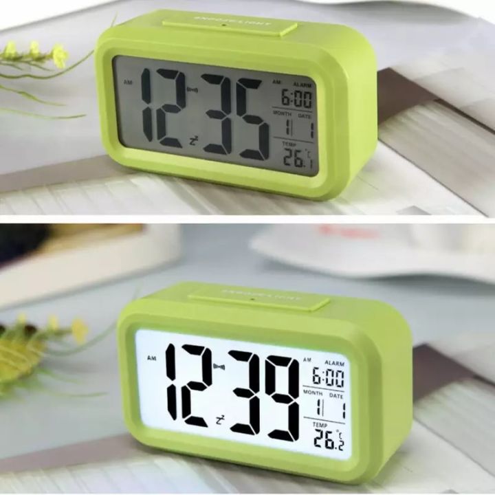 สินค้าขายดี-นาฬิกาปลุกตั้งโต๊ะ-นาฬิกาปลุกเรื่องแสง-นาฬิกาปลุก-clock-นาฬิกาปลุกดิจิตอลตั้งโต๊ะ-ห้องนอน-แสดง-อุณหภูมิ-3-สี