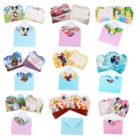 Party เชิญการ์ด เจ้าหญิงแช่แข็ง Card Envelope เด็กวันเกิด Baby Shower Supplies