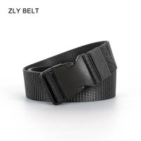 ZLY 2021 New Fashion Belt Men Women Unisex Nylon Material PC Buckle Quality Hiking Casual Travel Style Jeans Versatile Cool Belt