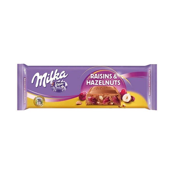 Milka Raisins & Hazelnuts / Nut & Raisin Chocolate Tablet 300g Lazada PH