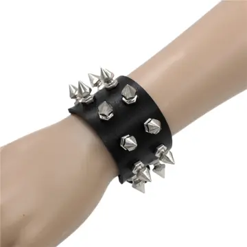 GelConnie Punk Leather Cuff Bracelet Adjustable Straps Wrap Bracelets Arm  Armor Cuff Gothic Leather Wristbands for Men Women 10 5 inch Leather  price in UAE  Amazon UAE  kanbkam