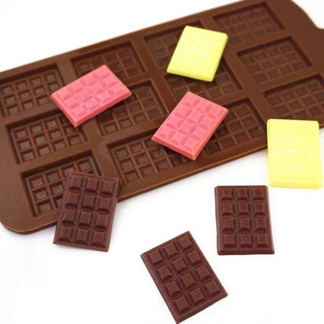 12-even-chocolate-mold-silicone-fondant-waffles-molds-bar-mould-decoration-tools-baking-accessories