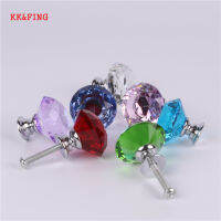 【CW】KK&amp;FING 30mm European Colorful Crystal Glass Knobs Cabinet Handles Cupboard Wardrobe Drawer Pulls Furniture Handle Hardware