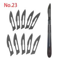 【YF】 10 pc 11 --23  Carbon Surgical Scalpel Blades   1pc 4  Handle Cutting PCB Repair