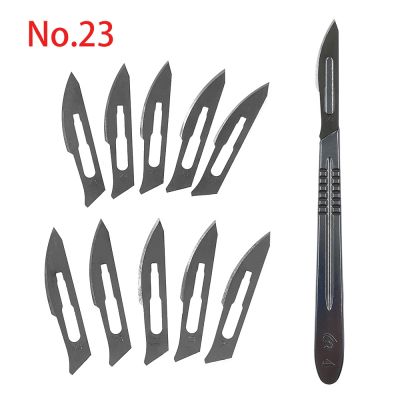 【YF】 10 pc 11 --23  Carbon Steel Surgical Scalpel Blades   1pc 4  Handle Cutting Tool PCB Repair Animal