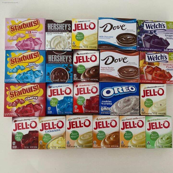 COD JellO Starburst Hershey's Dove Welch's Knox Gelatin and Instant