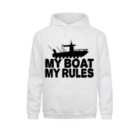 Men My Boat My Rules Sportswear Fishinger Angler Bait Carp Fisherman Funny Gift Birthday Harajuku Hoodies Fall Tops Clothing Size XS-4XL