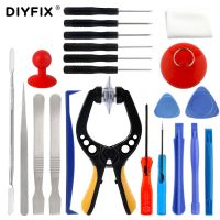 Diyfix ชุดเครื่องมือเปิด22 In 1,ไขควงแท่งโลหะสำหรับแงะชุดเครื่องมือซ่อมแซมถอดสมาร์ทโฟนสำหรับ Iphone Samsung ชุดอุปกรณ์ทำมือ