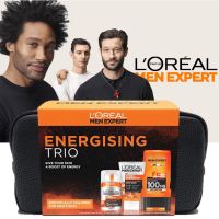 LOreal Men Expert Hydra Energetic Bag Set ชุดผลิตภัณฑ์ดูแลผิวหน้าผิวกายสำหรับผู้ชายสูตรพิเศษมาพร้อมกระเป๋าสินค้านำเข้าจากออสเตรเลียพร้อมส่ง