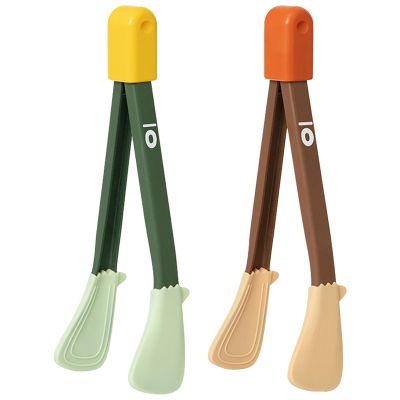 Kitchen Cooking Tongs Clip Barbecue Steak Silicone Non-Stick Tweezers Clip Food Forceps Clip