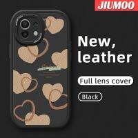 เคส JIUMOO สำหรับ Xiaomi 11 Lite 4G 11 Lite 5G 11 Lite 5G 5G เคสกระแสแฟชั่นแบรนด์สวยลายความรักบางนุ่มหนังซิลิกาเจลสีเคสโทรศัพท์ป้องกันเลนส์ตกเคสกันกระแทก