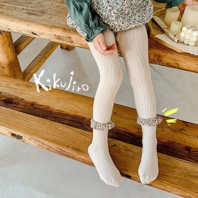 [COD] 2022 autumn and winter new girls leggings Korean version of broken lace childrens pantyhose wholesale