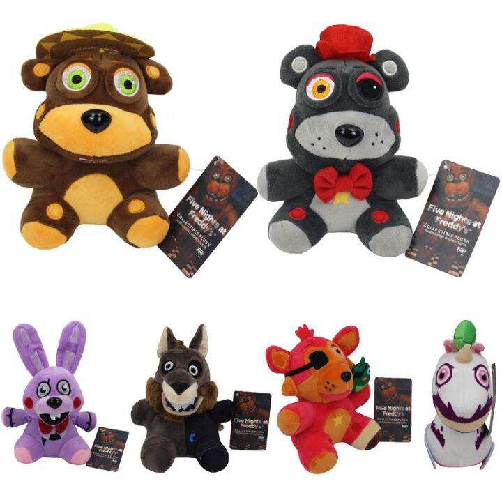 Five Nights At Freddys Pizza Simulator Rockstar Foxy Buny Bear Wolf Plush Toys Lazada Ph 9397