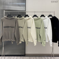 Men Essentials Sweatshirts Hoodies Reflective Letters Printing Fleece Hoodie Oversized Fashion Couples Hip Hop Loose Sweatshirt