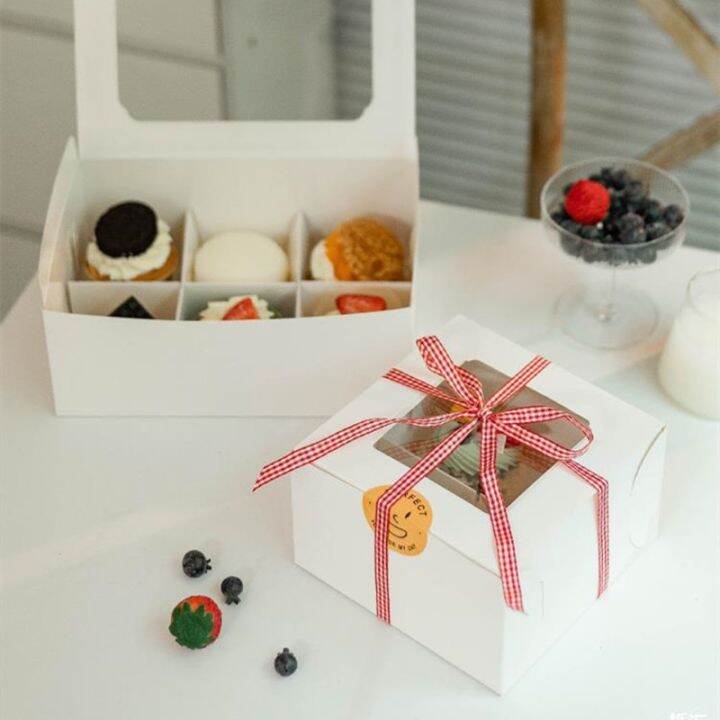 แถม10ชิ้นกล่องบิสกิตสำหรับใส่ของหวานในงานแต่งงานวันเกิดแบบเรียบง่ายของตกแต่งห้องอาบน้ำฝักบัวทารก
