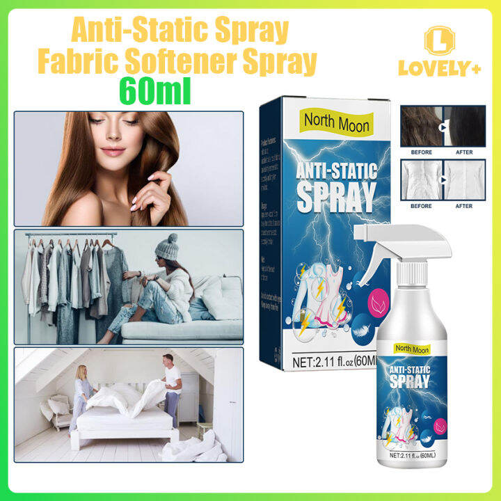 Household Essential AntiStatic Spray 60mL Fabric Softener Spray Hair