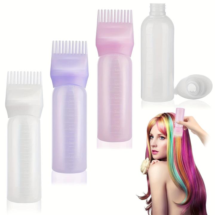 1pc Root Comb Applicator Bottle For Hair Dyeing, Lightweight And