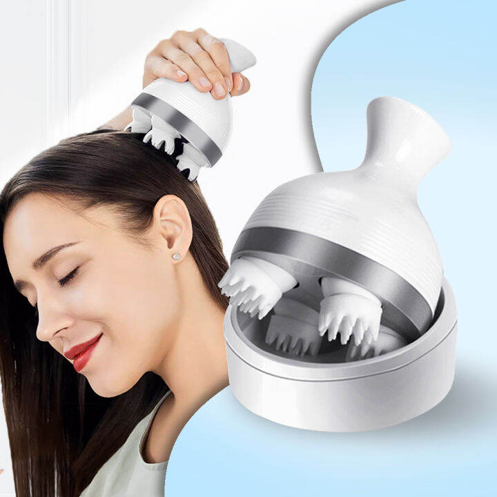 USB Electric Head Scalp Massager Rechargeable Claw Head Pet Human ...