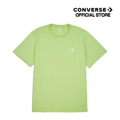 Converse เสื้อยืด TEE คอนเวิร์ส CLASSIC LEFT CHEST TEE GREEN UNISEX (10023876-A23) 1323876BF3GNXX