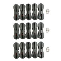 15 Pcs/Set II Fin Box 3 Center Fin+12 Side Fins Surf Fin Plugs 0+5+9 Degree Fin Plug Surfing Board Accessories