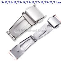 “：{ Watch Accessories Watchband Double Click Buckle Push Button Fold Deployment Clasp 9/10/11/12/13/14/15/16/17/18/19/20/21Mm