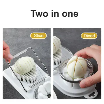 Egg Slicer Heavy Duty Aluminium Alloy Egg Slicer Cutter for Hard