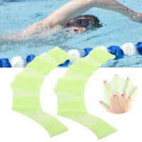 1 Pair Swimming Handcuffs Flippers Silicone Swimming Finger Webbed Gloves Swim Finger