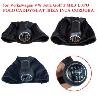 เกียร์รถยนต์ผ้าคลุมรองเท้าบู๊ทหนังเกเตอร์หัวเกียร์สำหรับ Volkswagen VW Jetta Golf 3 MK3 LUPO แคดดี้โปโลที่นั่ง IBIZA INCA CORDOBA