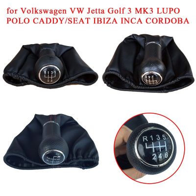 เกียร์รถยนต์ผ้าคลุมรองเท้าบู๊ทหนังเกเตอร์หัวเกียร์สำหรับ Volkswagen VW Jetta Golf 3 MK3 LUPO แคดดี้โปโล/ที่นั่ง IBIZA INCA CORDOBA Nuopyue