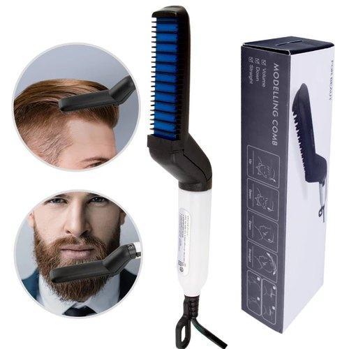 Beard & Hair Straightener Comb For Men Kitheated Ceramic Hair Curler Beard Straightening  Brush Hair Straightening Comb Styling Tool | Fruugo DK