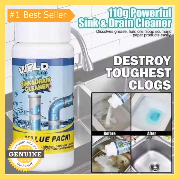 WILD TORNADO POWERFUL SINK & DRAIN CLEANER HIGH EFFICIENCY UNCLOG