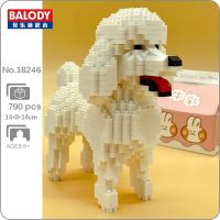 Balody 18246 Animal World Standard Poodle Dog Stand Pet Doll Model Mini Diamond Blocks Bricks Building Toy for Children no Box