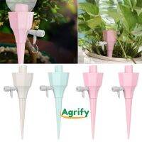 {AMO การตกแต่งสวน} เดือยแหลม1ชิ้นอุปกรณ์ให้น้ำอัตโนมัติ Agrify Ph Drip ท่อยางปล่อยน้ำในสวน