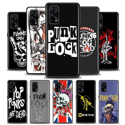 Punk Rock Silicone Case For Realme GT 5G Master Neo2 GT2 7i 8i 9i 5 6 7 8 9 Pro Shell Coque Soft Funda Cover Top Punk Bands Rock