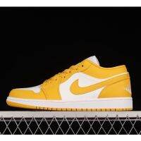 Original J 1 "YellowWhite" Low Cut Basketball Shoes Casual Sneakers for Men Wom