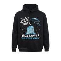 Sudaderas con capucha de Devils Tower, monumentos nacional de este mundo Sudaderas divertidas UFO para hombre, día de la Madre personalizadas, nuevas