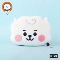 Bt21หมอนรูปหน้าเบาะตุ๊กตาผ้าสักหลาดหมอนหนุนหัวในรถยนต์ใหม่หมอนสำหรับนอนอนิเมะน่ารักการ์ตูนน่ารักตุ๊กตาหนานุ่มวันเกิด