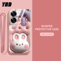 YBD 2023ใหม่3Dแคนดี้เคสโทรศัพท์สำหรับหญิงสาวน่ารักสำหรับ OPPO Realme C55 Narzo N55 เคสกล้องแม่นยำเคสโทรศัพท์ยอดนิยมที่ครอบรูปแบบน่ารักฟรี