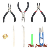 The Panda 1 Set Jewelry Tools with Plies and Scissor Beading Kit for Jewelry Making DIY Tool(Pliers /Tweezers/Ring /Awl)