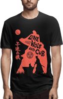 Anime Lone Wolf and Cub T Shirt Mens Summer Casual Crew Neck Short Sleeve Clothes Vest