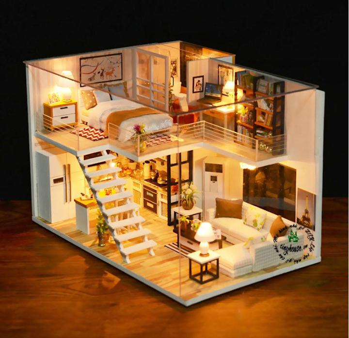 Đồ chơi mô hình nhà gỗ diy Cute Room H013  Thế giới đồ chơi