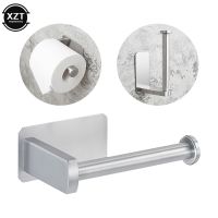 Toilet Self Adhesive Wall Mount Toilet Paper Holder Stainless Steel Bathroom Kitchen Storage Roll Paper Accessory Tissue Towel Toilet Roll Holders