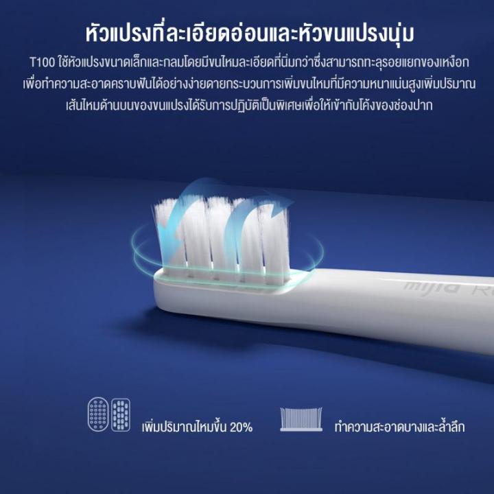 xiaomi-t100-sonic-electric-toothbrush-แปรงสีฟันไฟฟ้าอัลตราโซนิก-แปรงสีฟันอัตโนมัติ-usb-ชาร์จกันน้ำสุขภาพแปรงฟัน