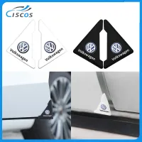 Ciscos 2 ชิ้น มุมประตูรถ แผ่นกันรอยประตูรถยน ของแต่งรถยนต์ สำหรับ Volkswagen Jetta Beetle Golf MK7 MK6 Scirocco Tiguan Passat Sharan Touran Polo Golf