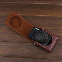 กระเป๋าคลุมเคสกล้องหนัง PU สำหรับ Ricoh GR3/2 Canon G7X2 G7X3 SX740/720 Sony ZV1 Rx100m7/6/5/4/3 HX99 WX700 LUMIX LX15 LX10