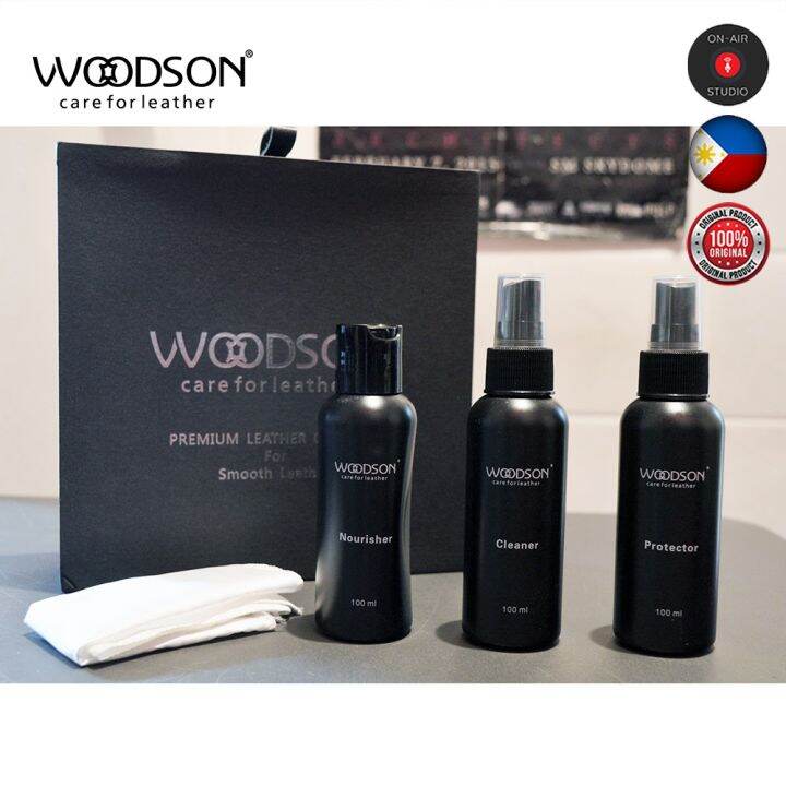 PREMIUM LEATHER CARE KIT (CLEANER, PROTECTOR, NOURISHER) by WOODSON Lazada PH