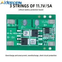 Aideepen 3สายแบตเตอรี่ลิเธียม18650แผ่นป้องกัน11.1V อุปกรณ์กวาดแผงป้องกันแบตเตอรี่5A จำกัดกระแส