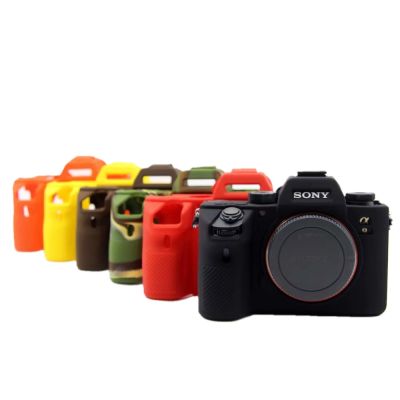 A7III เคสซิลิโคนนิ่มรูปตัวกล้องฟิล์มป้องกันสำหรับโซนี่ A7 III A7RIII A7III A7M3 A7R3กระเป๋ากล้อง A9