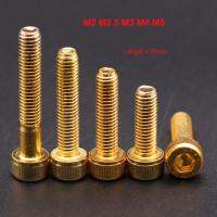 Kelas 12.9 Plating Titanium Gold Allen Soket Cap Kepala Sekrup Baut Balap Motor Mobil M2 M2.5 M3 M4 M5-10Pcs