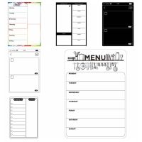 KARIDE Plan Notepad Memo Ic สติกเกอร์รายการขายของชำตัวช่วยวางแผนสัปดาห์ Ic แม่เหล็กติดตู้เย็นตารางสิ่งที่ต้องทำที่เรียบง่าย